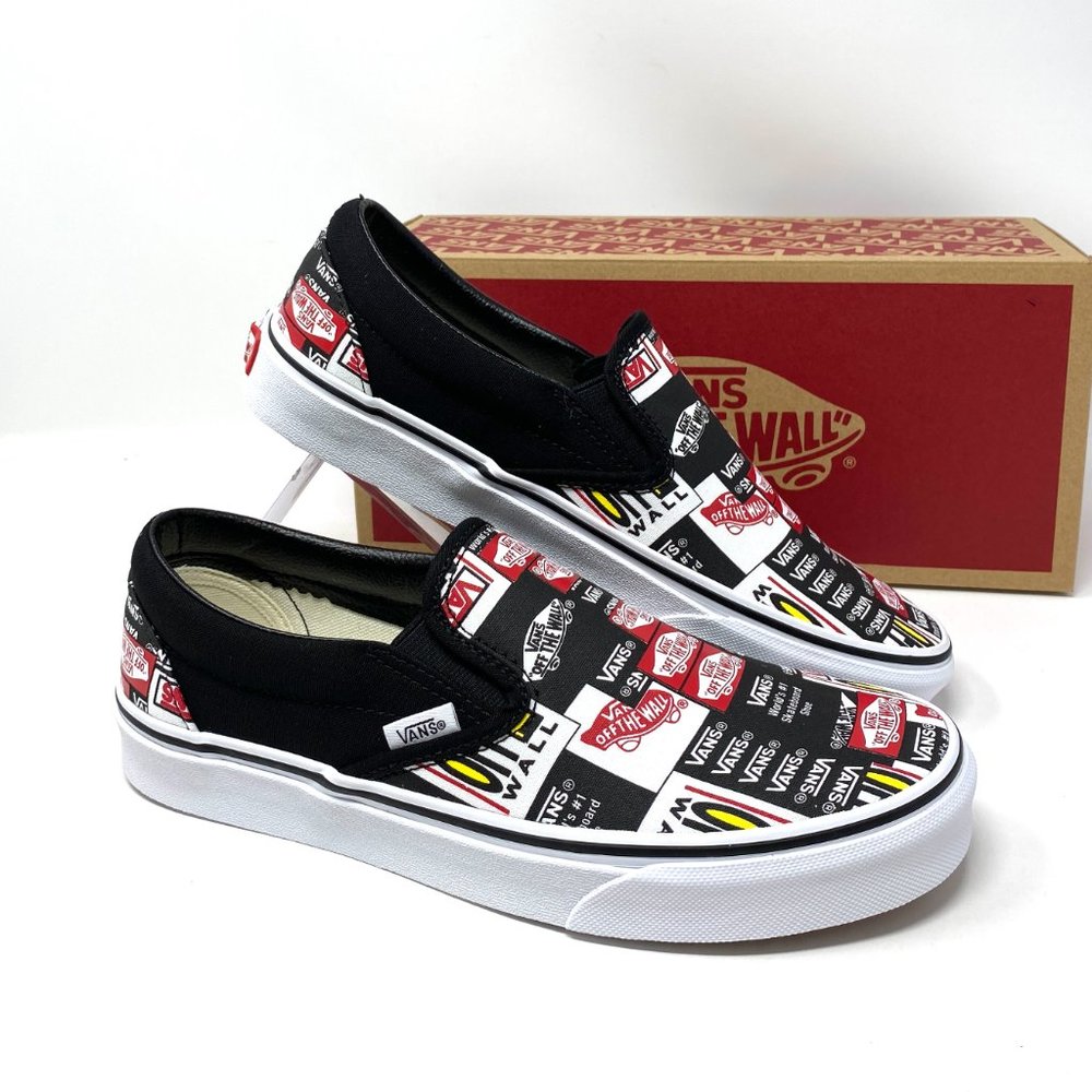 💖MEGA SALE💖Vans Classic Slip Label Mix Black Casual Women VN0A4BV3V9A - Picture 9 of 11